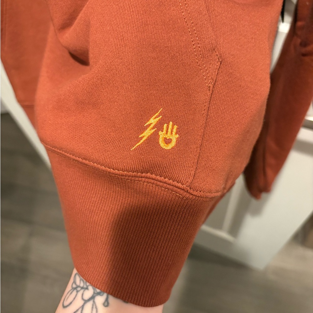 Spiritual Gangster Warrior Classic Hoodie in Rich Sienna - Picture 7 of 12